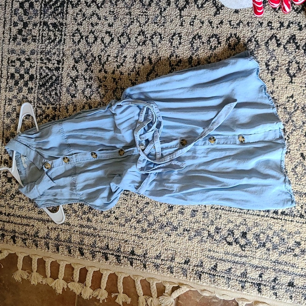Chambray Button Down Dress